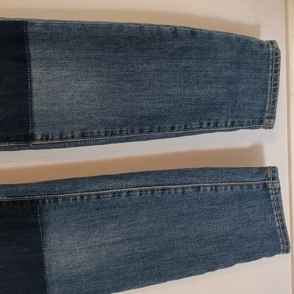 Gap Denim Legging Women's Size 10  32x 29 Jeans Leg Patches Fraying Skinny - Picture 4 of 13